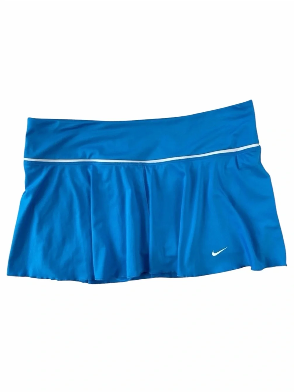✅ Nike Woman’s Dri Fit Blue with white stripe Tennis Skort size L